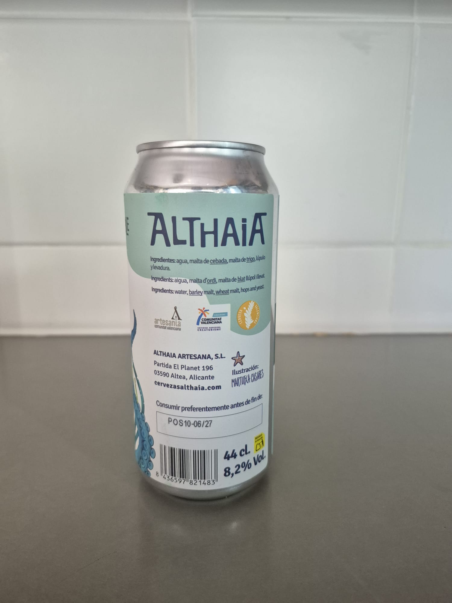 Posidonia – Doble IPA de Althaia Artesana - Imagen 4