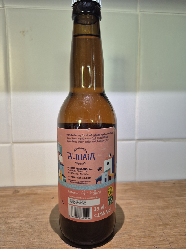 Althaia - Mediterranean IPA Sin Alcohol - Imagen 2
