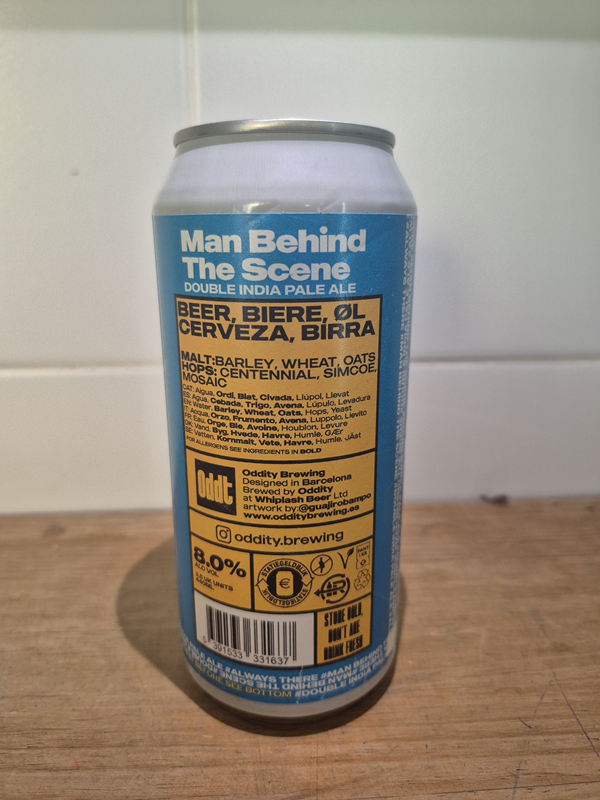 Oddity - Man behind the scene - Doble NEIPA - Imagen 3