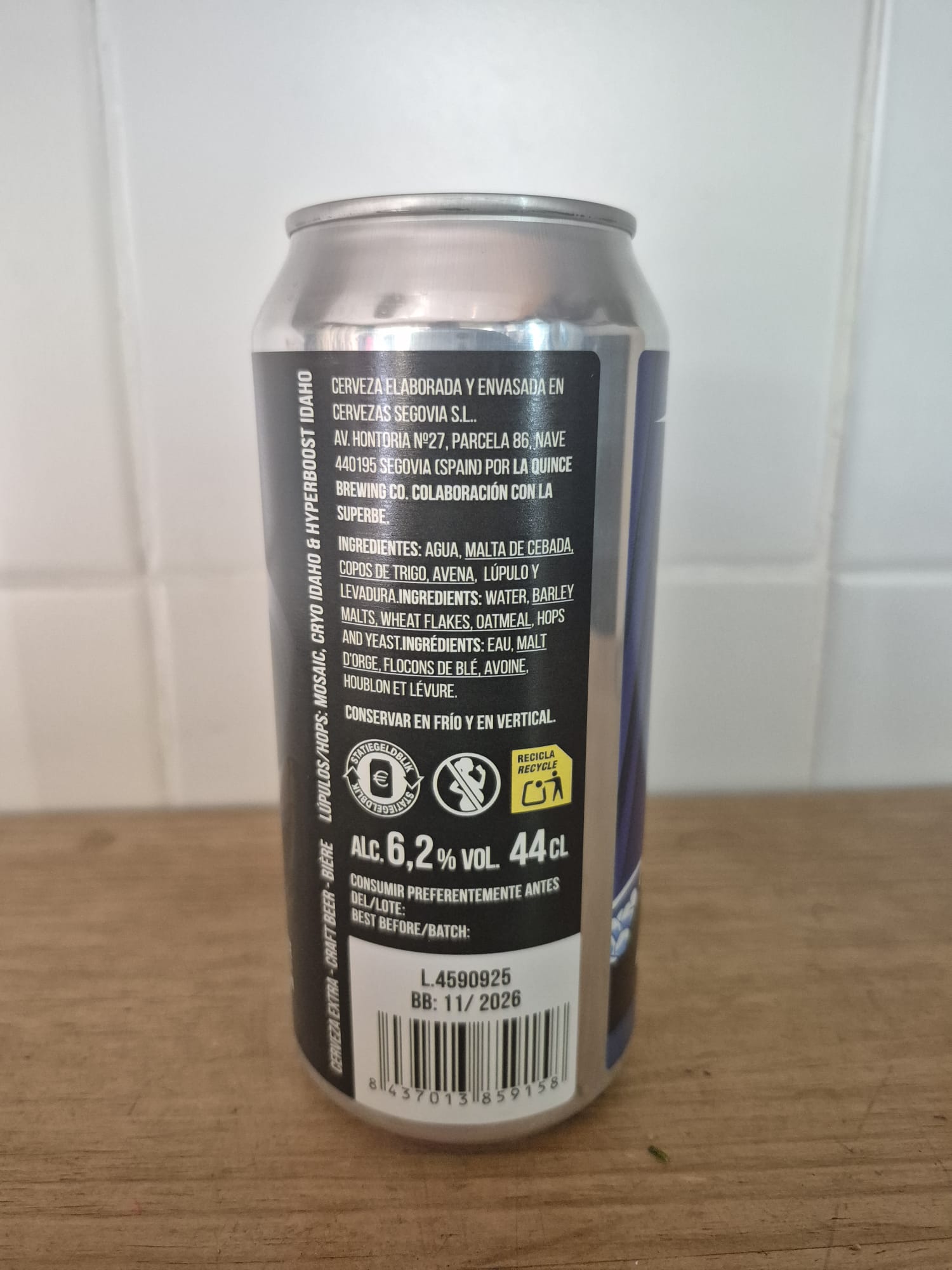Suite Chaos | NEIPA de La Quince x La Superbe (Francia) - Imagen 4