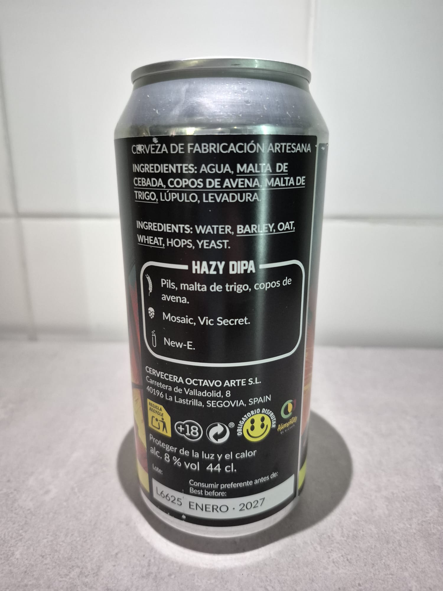 Acelera | Double hazy IPA de Octavo Arte | 10º Aniversario - Imagen 3