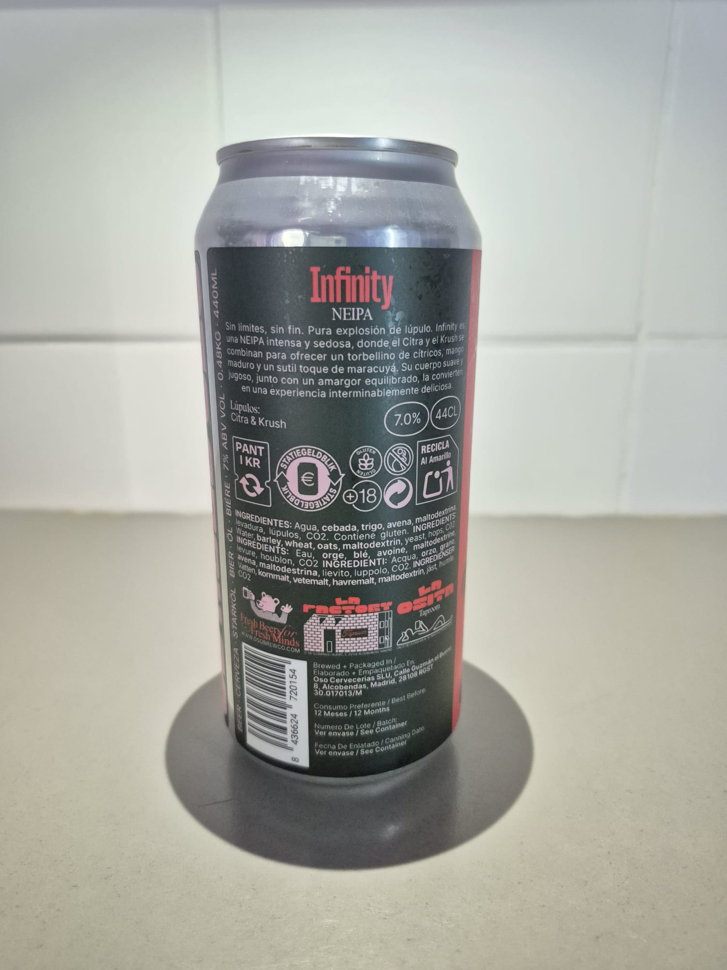 Infinity | NEIPA de Oso Brew - Imagen 3