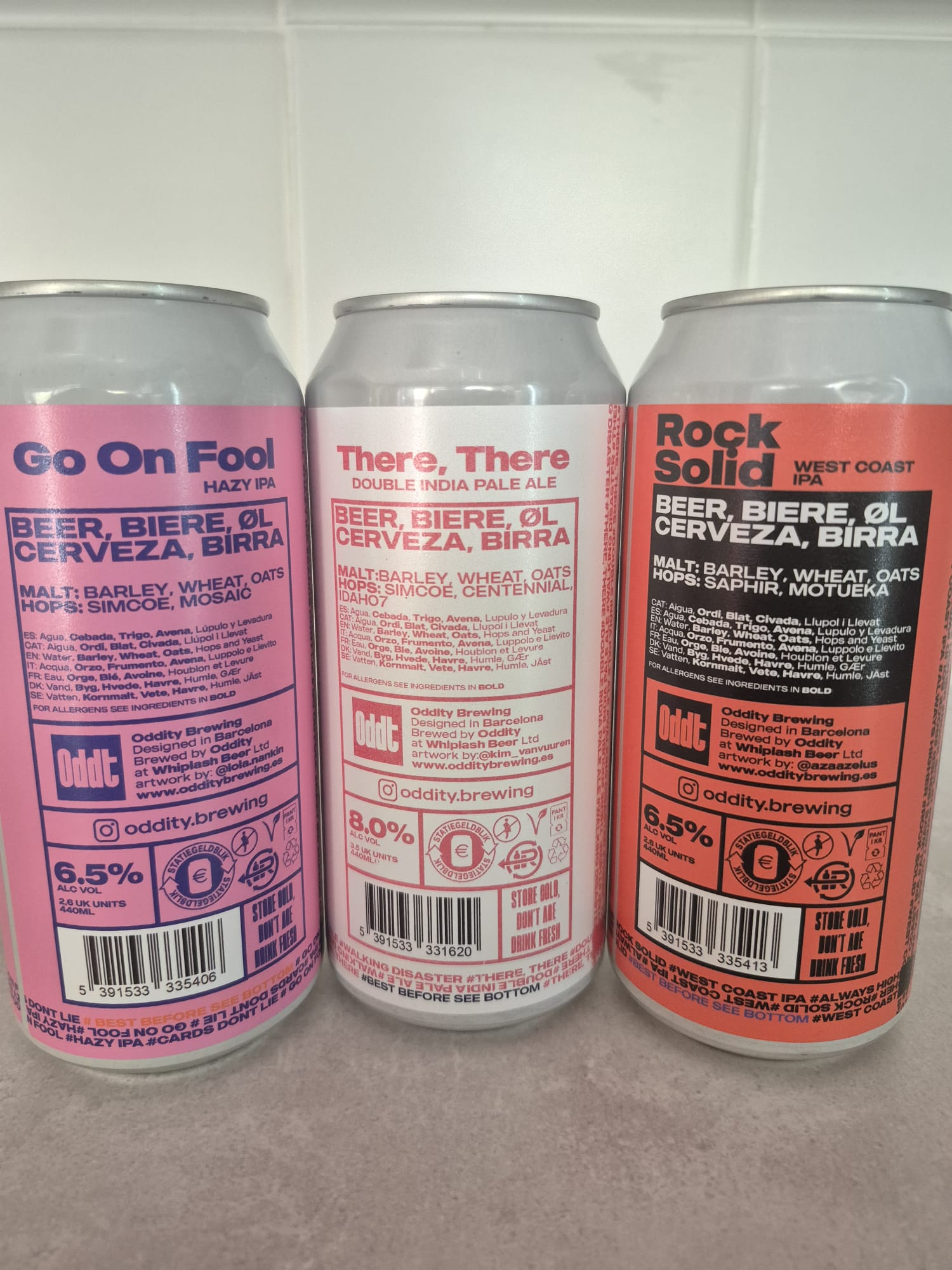 pack 3 cervezas oddity ingredientes