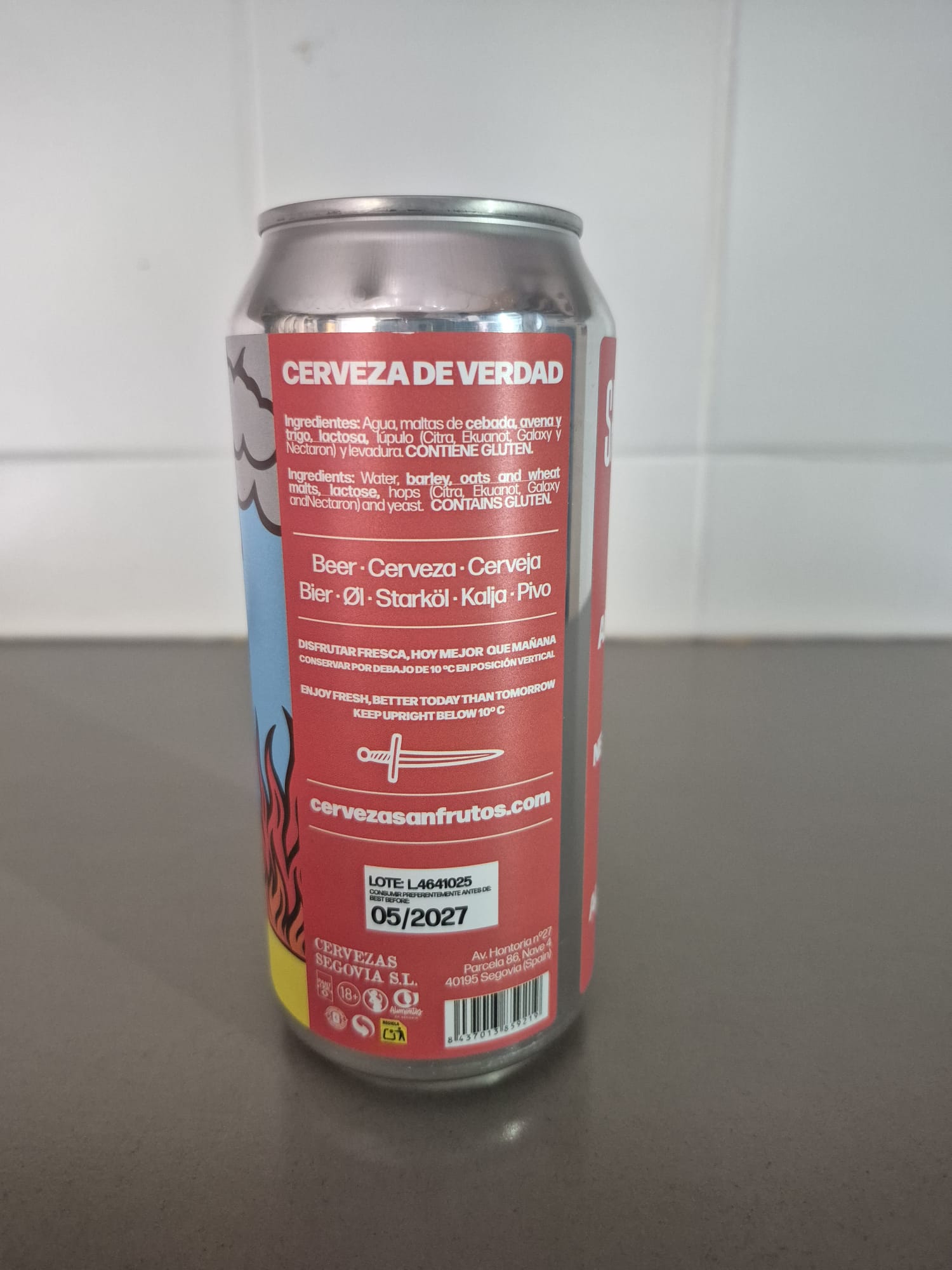 sanfrutos el arcangel doble neipa ingredientes