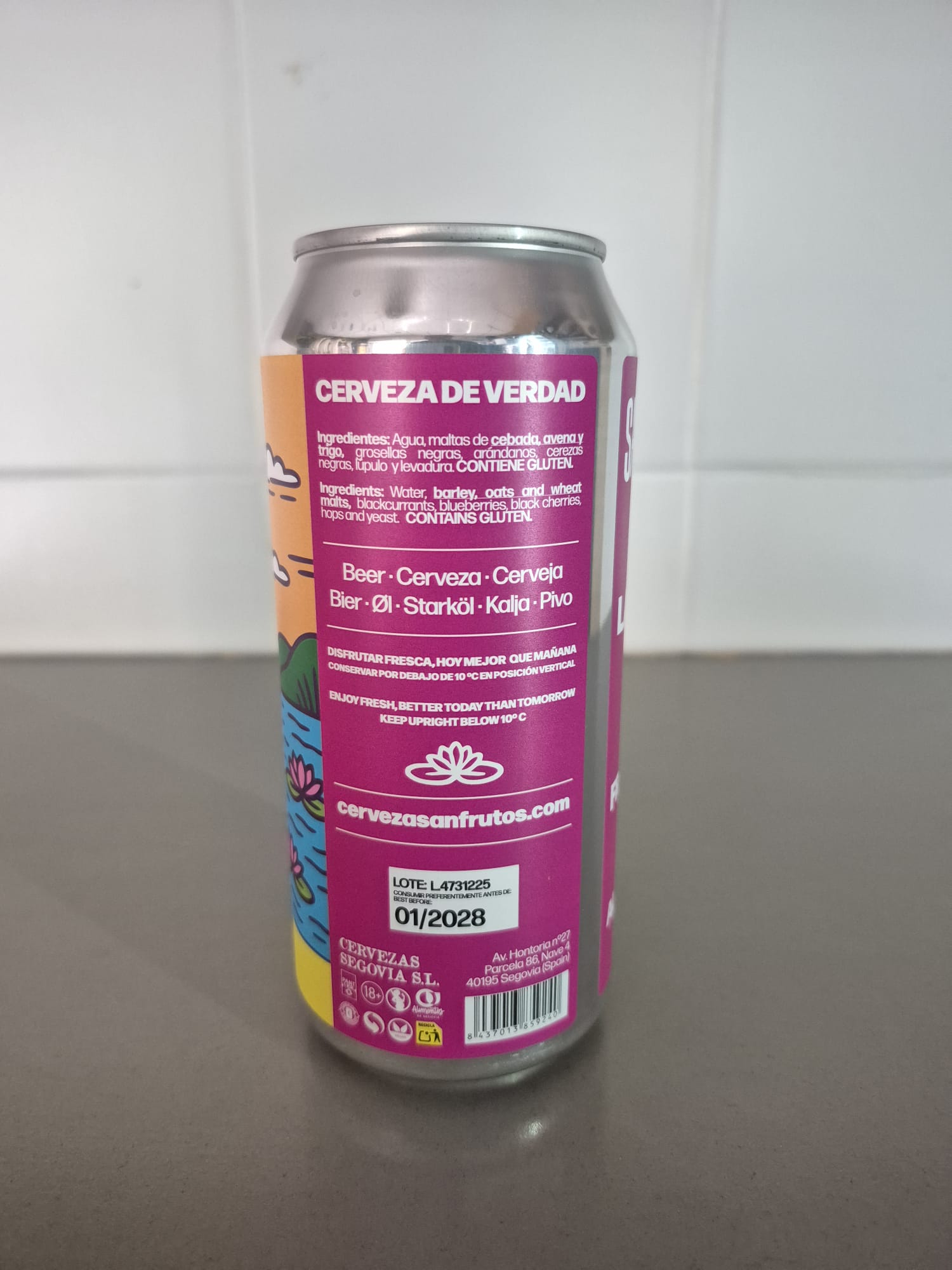 sanfrutos la ninfa triple fruit gose ingredientes