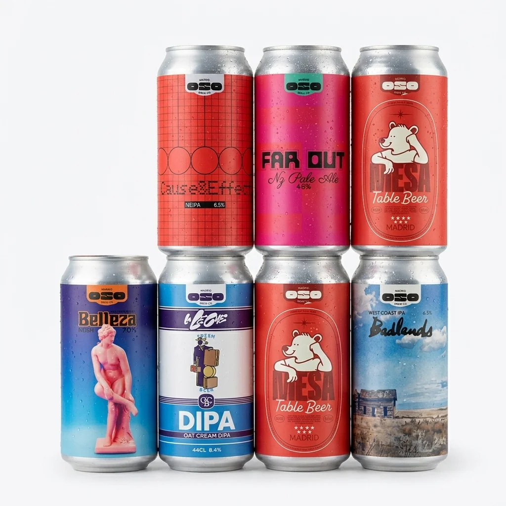 pack 6 cervezas oso brew
