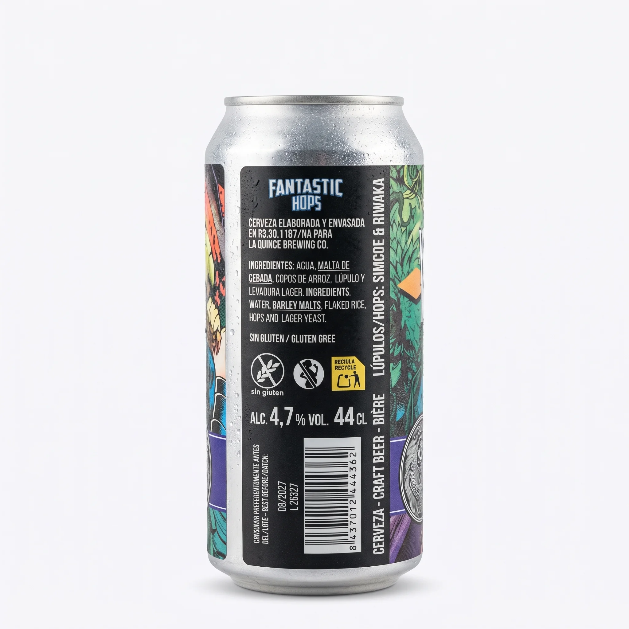 laquince wonderblade fantastichops12 west coast pils ingredientes