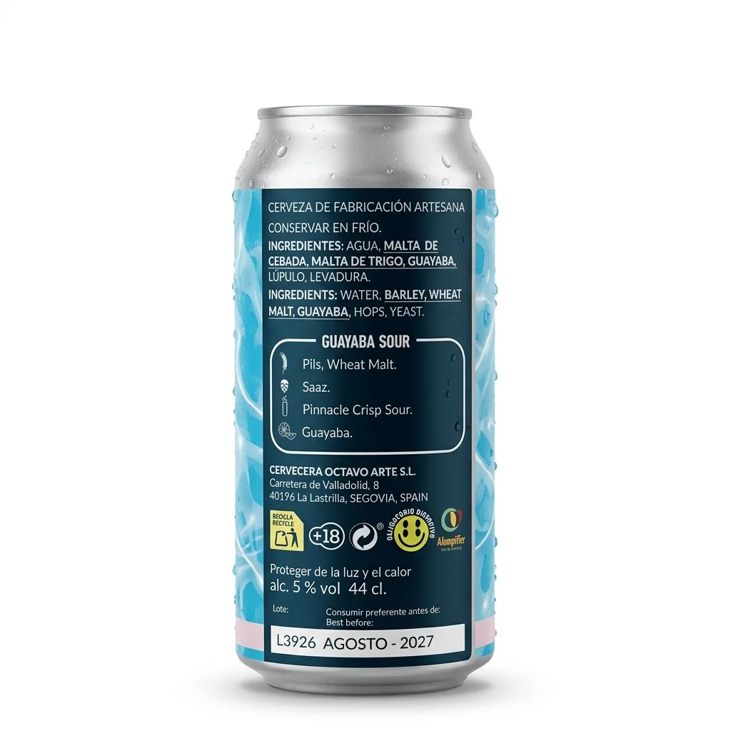 octavo arte arremojo fruited sour ingredientes