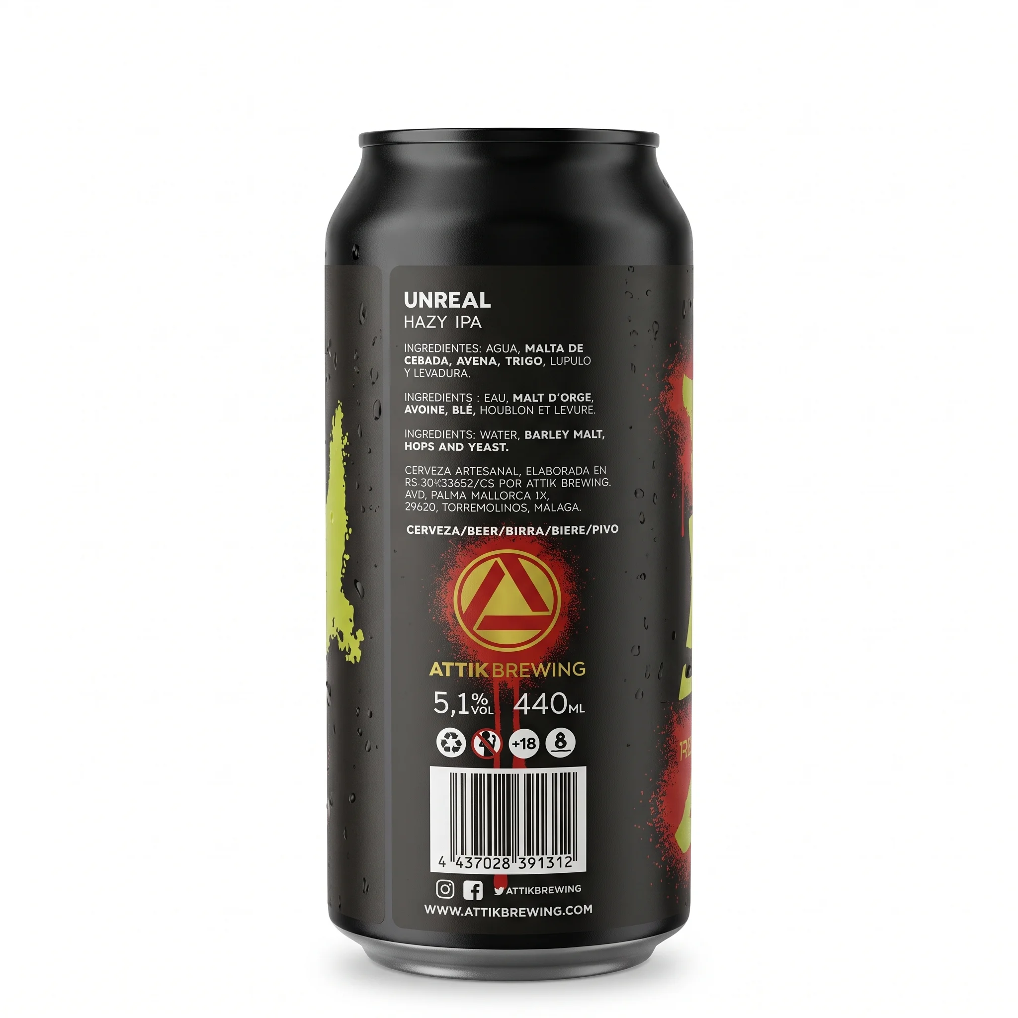 attik unreal ingredientes